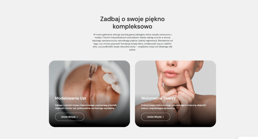 prezentacja oferty na przykladzie strony internetowej wishface agencja manila1