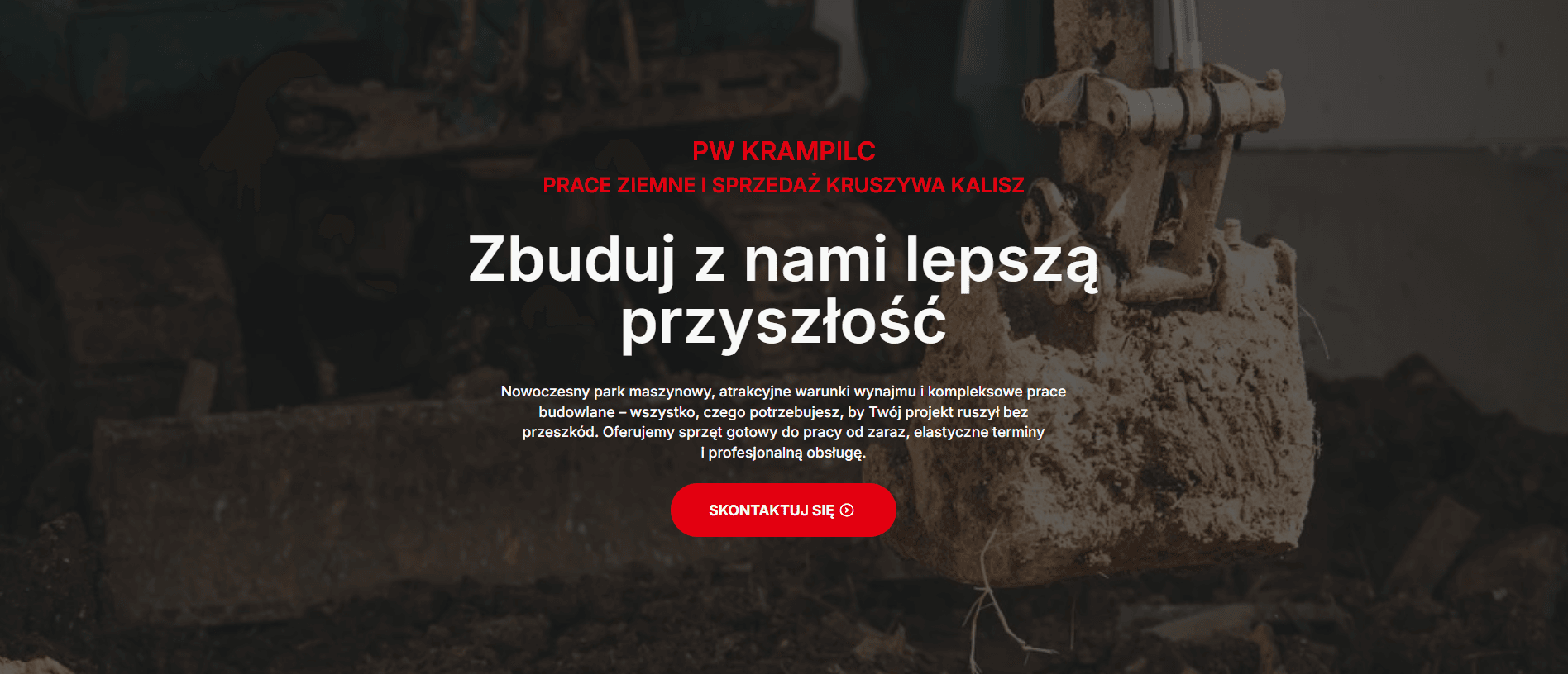 Przyklad strony głównej dla firmy