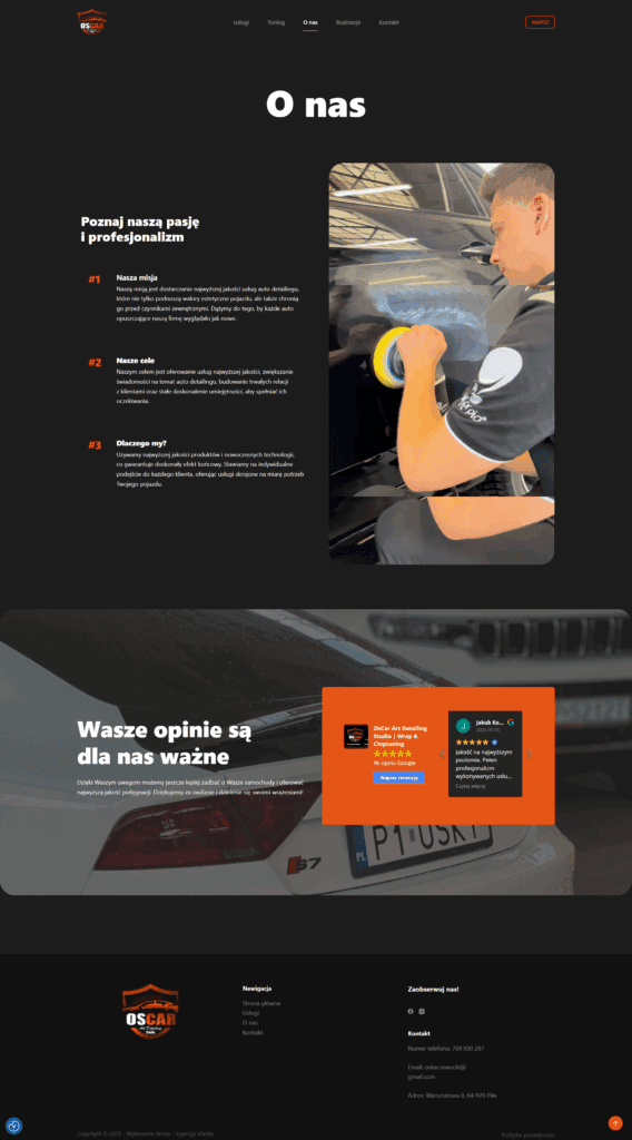 oscart o nas - tworzenie stron internetowych - agencja manila